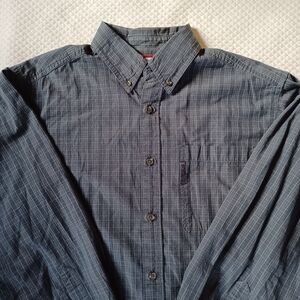 Columbia Men's Gray Plaid Casual Button Down Shirt